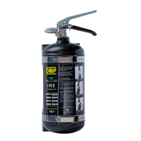 Gasilni aparati OMP CB0-0325 hand held extinguisher ecolife plus steel 2,4kg with FIA, black | race-shop.si