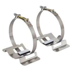 OMP series 6 extinguisher brackets and clamps, 130mm