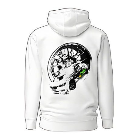 Majice s kapuco in jakne HGK hoodie Drift Shuttle, white | race-shop.si