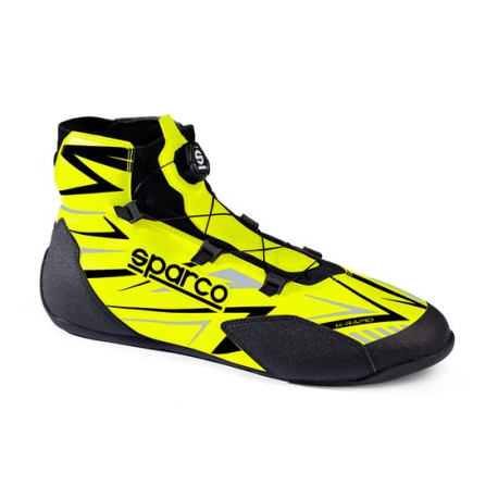 Čevlji FIA Karting shoes Sparco K-Rapid 2025 - Rotor Closure, fluo yellow/black | race-shop.si