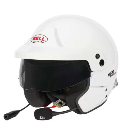 Odprte čelade Helmet BELL MAG-10 RALLY SPORT, white (HANS) | race-shop.si