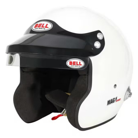 Odprte čelade FIA odprta dirkalna čelada BELL MAG-1 (HANS), bela | race-shop.si