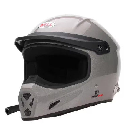 Celoplanetne čelade Helmet BELL X-1 RALLY SPORT, titanium (HANS) | race-shop.si