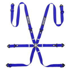 FIA 6 point safety belts SPARCO COMPETITION H-2 PU my2026, blue
