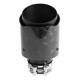 Z enim izpustom Exhaust tip RACES CARBON 101mm, input 51mm - Forged matt | race-shop.si