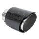 Z enim izpustom Exhaust tip RACES CARBON 101mm, input 76mm - Forged gloss | race-shop.si
