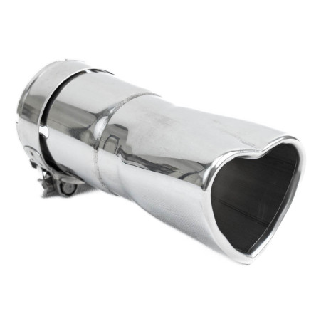 Z enim izpustom Exhaust tip RACES INOX 76mm, input 51mm - Gloss | race-shop.si