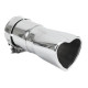 Z enim izpustom Exhaust tip RACES HEART 76mm, input 76mm - Gloss | race-shop.si