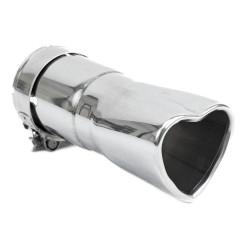 Exhaust tip RACES HEART 76mm, input 76mm - Gloss