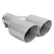 Z dvema izpustoma Exhaust tip RACES INOX 2x89mm, input 63mm - Brushed | race-shop.si