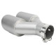 Z dvema izpustoma Exhaust tip RACES INOX 2x89mm, input 63mm - Brushed | race-shop.si