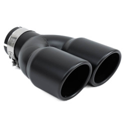 Exhaust tip RACES INOX 2x76mm, input 76mm - Matt