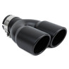 Exhaust tip RACES INOX 2x76mm, input 76mm - Matt