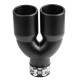 Z dvema izpustoma Exhaust tip RACES INOX 2x76mm, input 63mm - Matt | race-shop.si