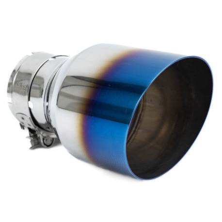 Z enim izpustom Exhaust tip RACES INOX 101mm, input 63mm - Burnt | race-shop.si