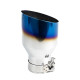 Z enim izpustom Exhaust tip RACES INOX 101mm, input 63mm - Burnt | race-shop.si