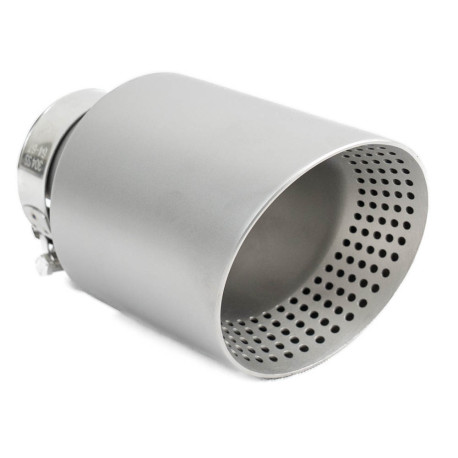 Z enim izpustom Exhaust tip RACES INOX 101mm, input 51mm - Brushed | race-shop.si
