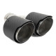 Z dvema izpustoma Exhaust tip RACES CARBON 2x89mm, input 63.5mm - Matt | race-shop.si