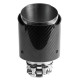 Z enim izpustom Konica dušilca ​​izpušnih plinov RACES CARBON 114mm, vhodni premer 76mm - Gloss | race-shop.si