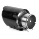 Z enim izpustom Konica dušilca ​​izpušnih plinov RACES CARBON 114mm, vhodni premer 76mm - Gloss | race-shop.si