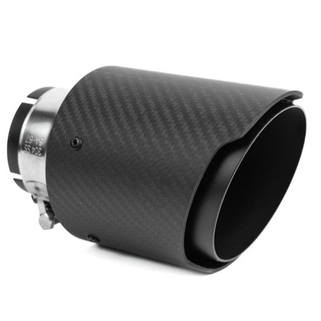 Z enim izpustom Konica dušilca ​​izpušnih plinov RACES CARBON 101mm, vhodni premer 51mm - Mat | race-shop.si