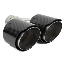 Konica dušilca ​​izpušnih plinov RACES CARBON 2x89mm, vhodni premer 63.5mm - Gloss