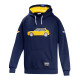Majice s kapuco in jakne Sparco hoodie HF Lancia Integrale, blue marine/yellow | race-shop.si