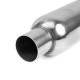 1x vhod / 1x izhod Sredinski izpušni lonec (dušilec zvoka) RACES 2, dovod/izhod premera 2,25" (57mm) | race-shop.si