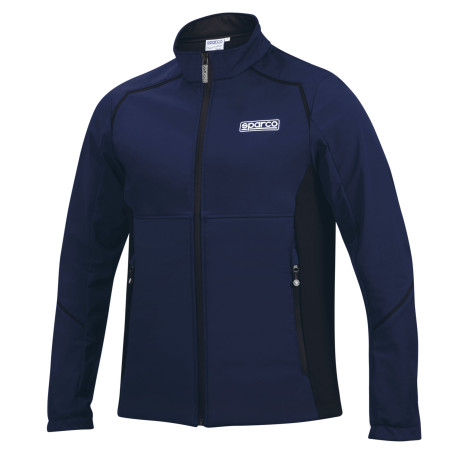 Majice s kapuco in jakne Sparco Soft Shell Jacket 2026, blue marine/black | race-shop.si