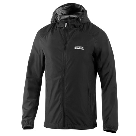 Majice s kapuco in jakne Sparco Windbreaker Jacket 2026, black | race-shop.si