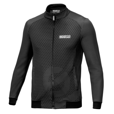 Majice s kapuco in jakne Sparco Full Zip Sweatshirt SUBLY, black | race-shop.si