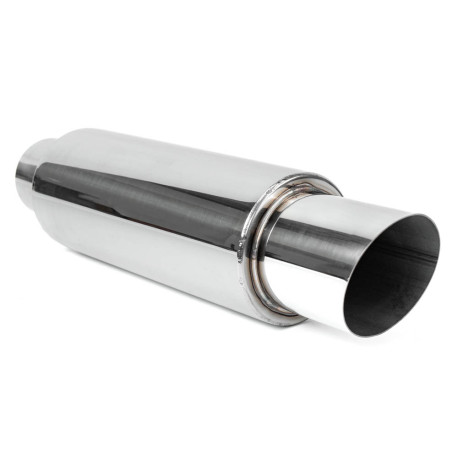 Enostenski - valjasti Muffler RACES 38, inlet 3" (76mm) SS304 | race-shop.si