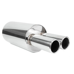Izpušni lonec (dušilec zvoka) RACES 33, premer dovoda 2,5" (63mm) SS201