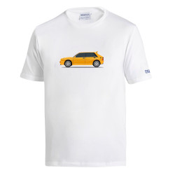 Spacro T-shirt LANCIA HF DELTA INTEGRALE, white/yellow