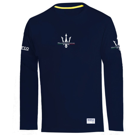 Majice Spacro T-shirt MASERATI CORSE long sleeve, blue marine | race-shop.si