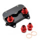 Adapterji za oljne filtre RACES Aluminium oil cooler sandwich plate for VAG 1.6/2.0 TDI | race-shop.si