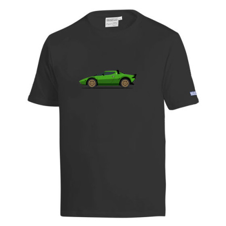 Majice Spacro T-shirt LANCIA STRATOS HR GR4, black | race-shop.si