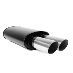 Muffler RACES 64, inlet 2,5" (63mm) SS201