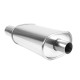 Dvojne konice RACES Rear stainless steel muffler V2 - 57mm | race-shop.si