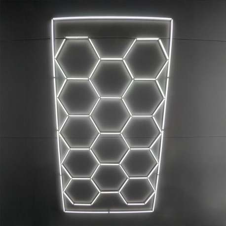 Luči 14-Panel LED WHITE Hexagon Honeycomb Garage Lightning | race-shop.si