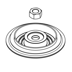 GARRETT 910476-0001 DIAPHRAGM KIT, 40MM (INCLUDES DIAPHRAGM ASSY AND VALVE STEM NUT) FOR WASTEGATE GVW-40
