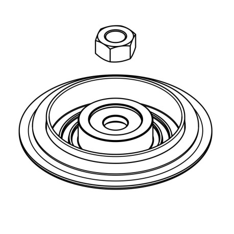 Accessories GARRETT 910476-0001 DIAPHRAGM KIT, 40MM (INCLUDES DIAPHRAGM ASSY AND VALVE STEM NUT) FOR WASTEGATE GVW-40 | race-shop.si