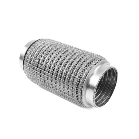 Exhaust flex pipe (SS304 reinforced) Exhaust flex pipe PRO 150x57mm, stainless | race-shop.si