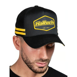 HALFTECH Snapback Striped Trucker Cap, black