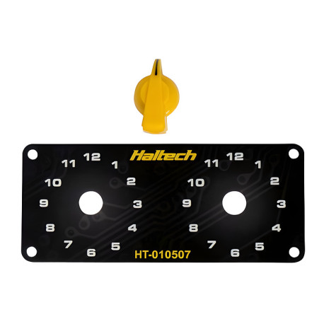 Haltech Haltech Dual Switch Panel Only - includes Yellow knob | race-shop.si
