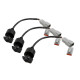 Haltech Haltech Triple Switch Panel Kit includes Yellow & Red knobs | race-shop.si