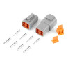 Haltech Plug & Pins Only Set of Deutsch DTP-4 Conn (25 Amp)