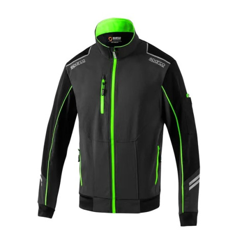 Majice s kapuco in jakne SPARCO TECH LIGHT-SHELL TW black/green | race-shop.si