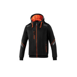 SPARCO TECH HOODED FULL ZIP TW - orange