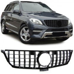 RACES maska hladilnika (Sport) za Mercedes ML W166 11-15, sijajno črna POŠKODOVANA